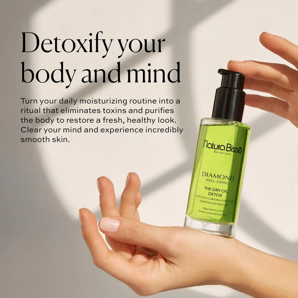 Natura Bissé Diamond Well-Living The Dry Oil Detox - Seaweed, Chia Body Oil 3.5 Fl Oz | Hydrates & Purifies Skin - view 2