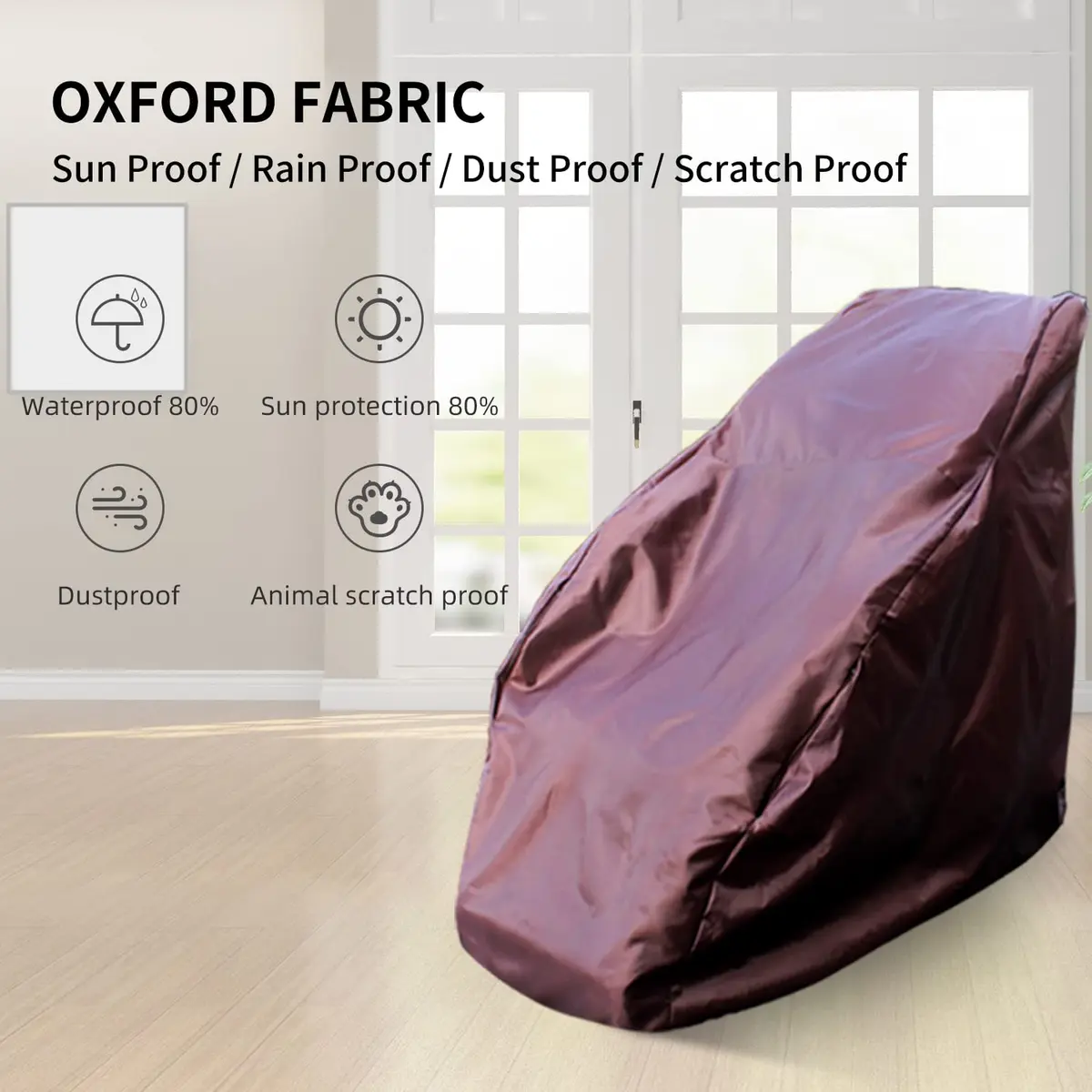 TONINT Massage Chair Cover XL Protector 160x101x140cm | Waterproof & Dustproof Full Body Cover - view 7