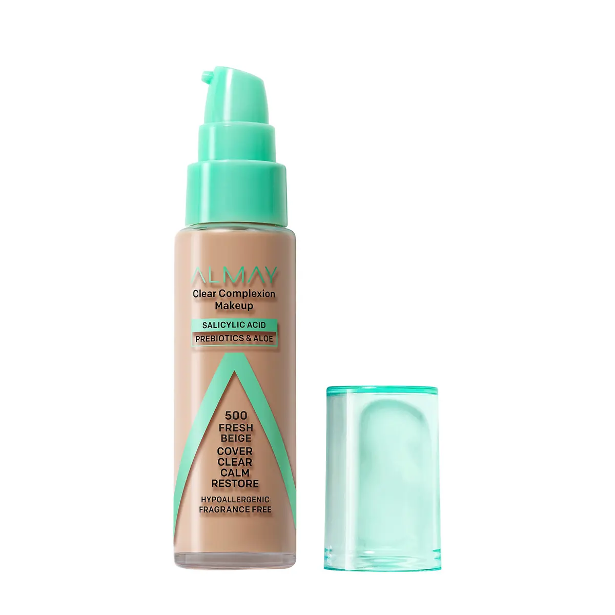 Almay Clear Complexion Acne Foundation Makeup 1 fl oz (29.57 ml) | Hypoallergenic & Fragrance-Free for Sensitive Skin - main product image