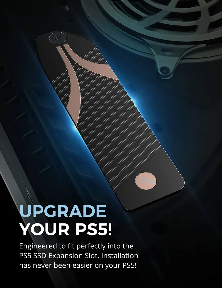 SABRENT M.2 NVMe PS5 Heatsink (SB-PSHS) | High-Performance Cooling for PS5 SSD Expansion - view 2