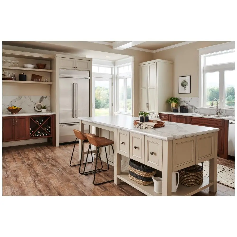Jeffrey Alexander 305 mm Center-to-Center Satin Nickel Audrey Cabinet Pull | Transitional Style - view 2