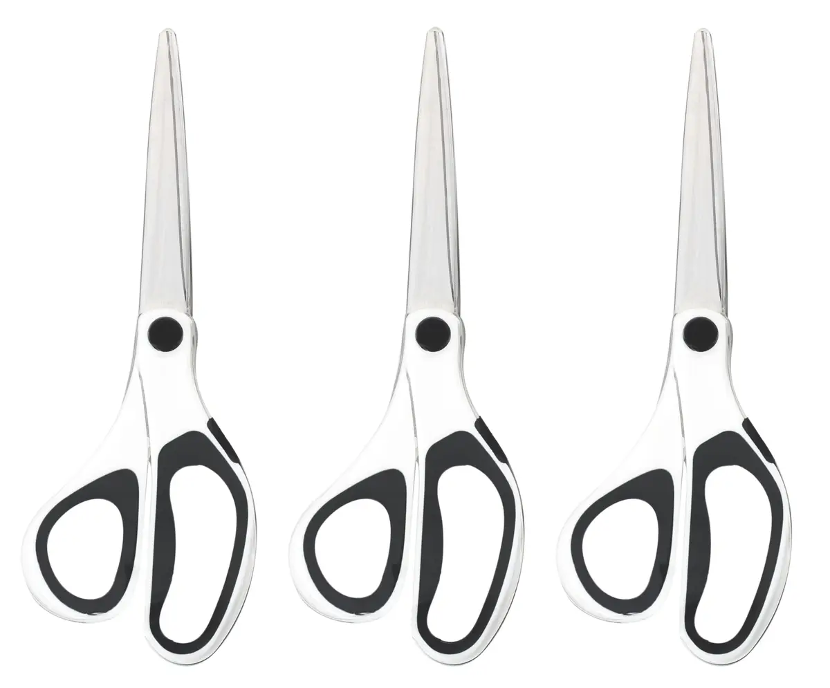 Scotch 8" Precision Scissors, 3 Pack | Titanium-Fused Blades for 100,000+ Cuts - view 2