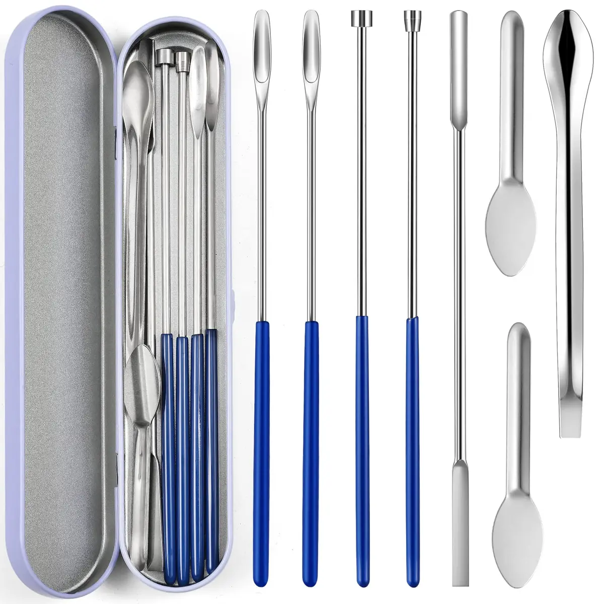 LANDNEOO Gel Lab Supply Kit 8 Piece | Micro Tiny Spoon, Filling Tray & Tamper Tool for Lab & Home Use - main product image