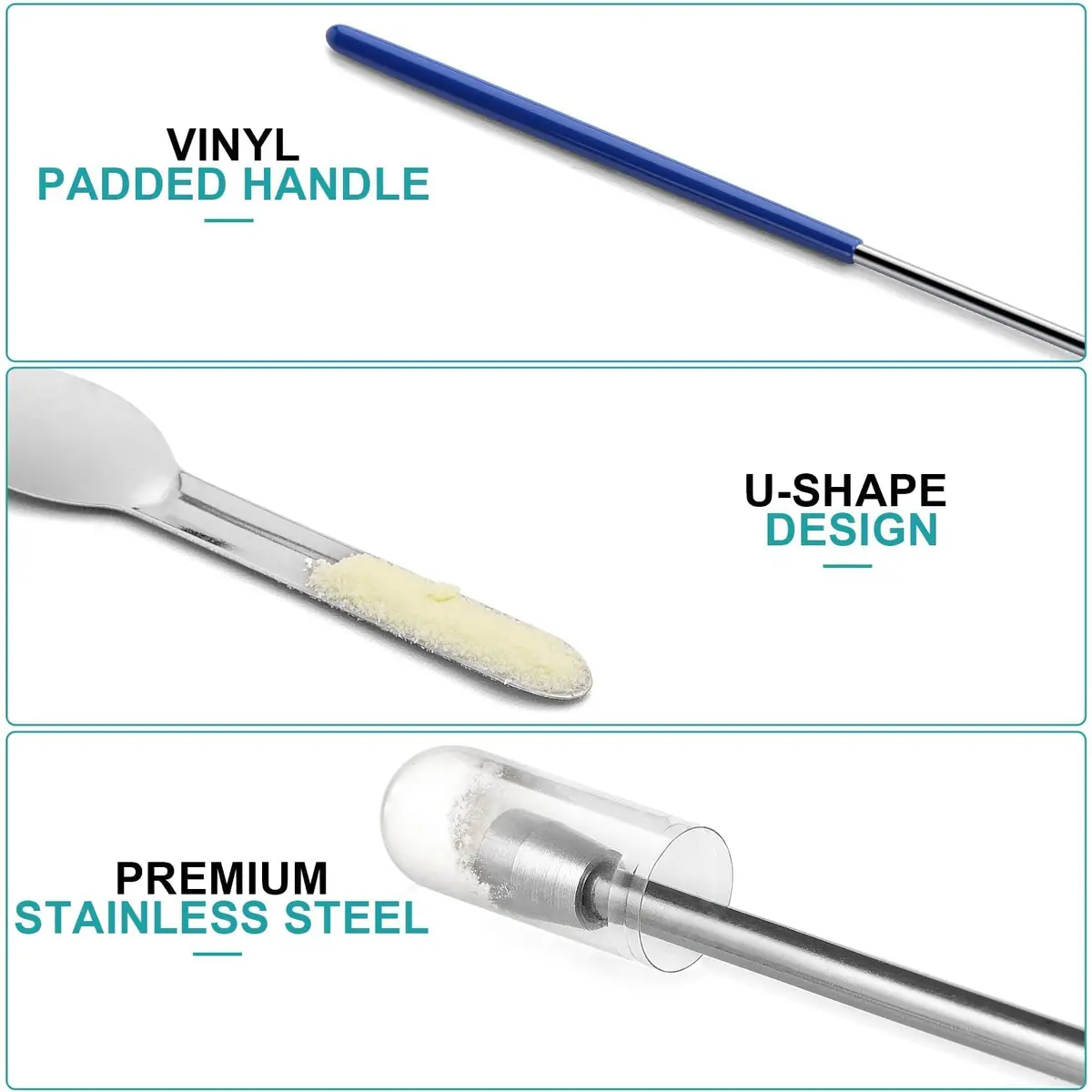 LANDNEOO Gel Lab Supply Kit 8 Piece | Micro Tiny Spoon, Filling Tray & Tamper Tool for Lab & Home Use - view 7