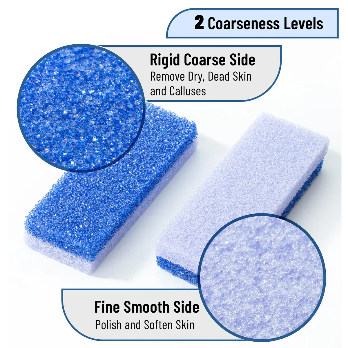 Slick Solutions Natural Pumice Stone Foot Callus Remover, 4 Count | Exfoliates Rough Skin - view 3
