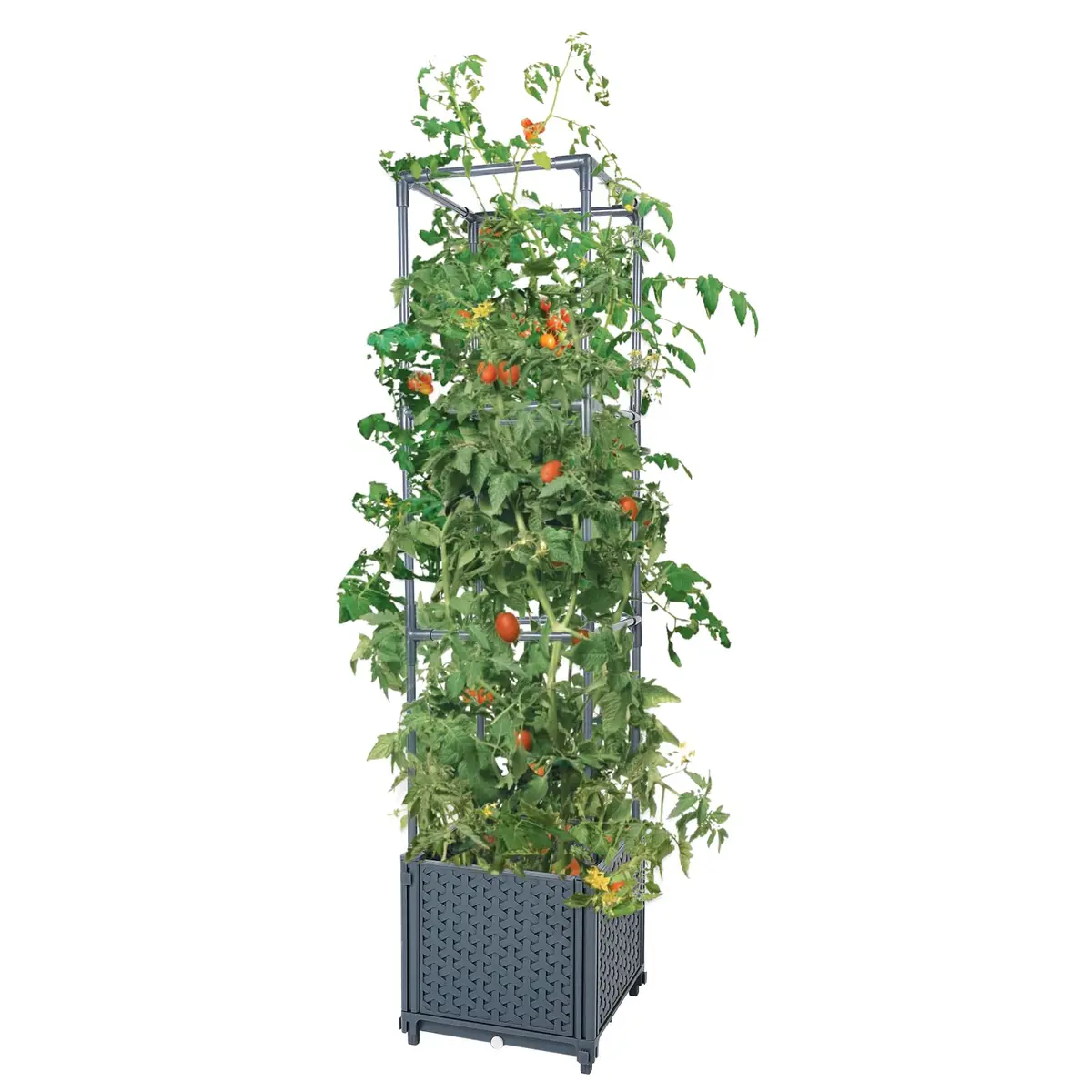 GREEN MOUNT Raised Garden Bed Planter with Trellis 41.3"H | Supports Heavy Climbing Plants - main product image