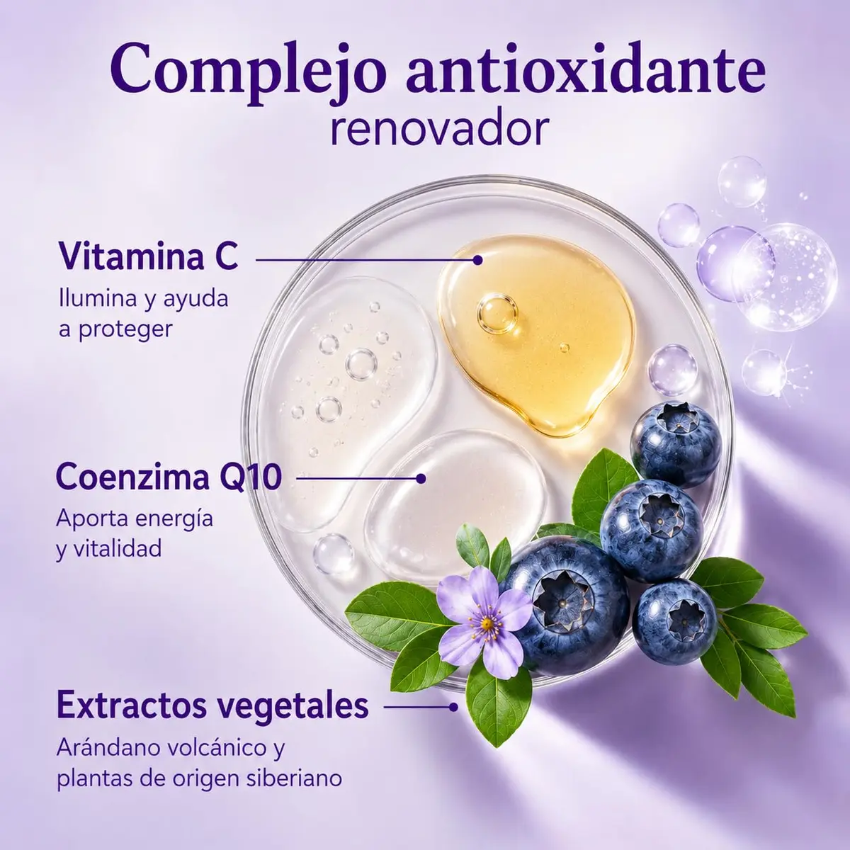Natura Siberica Natural Anti-OX Wild Blueberry Renewing Face Serum 30ml (1 fl oz) | Antioxidant Power for Radiant Skin - view 3