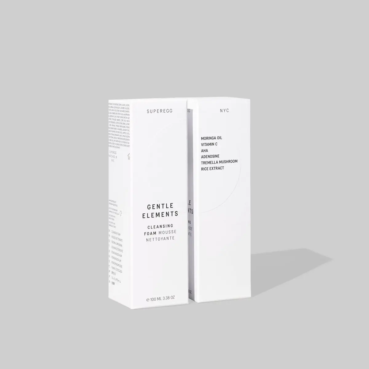 SUPEREGG Gentle Elements Cleansing Foam 100ml (3.4 Fl Oz) | Foaming Cream Cleanser with Vitamin C & AHA - view 2