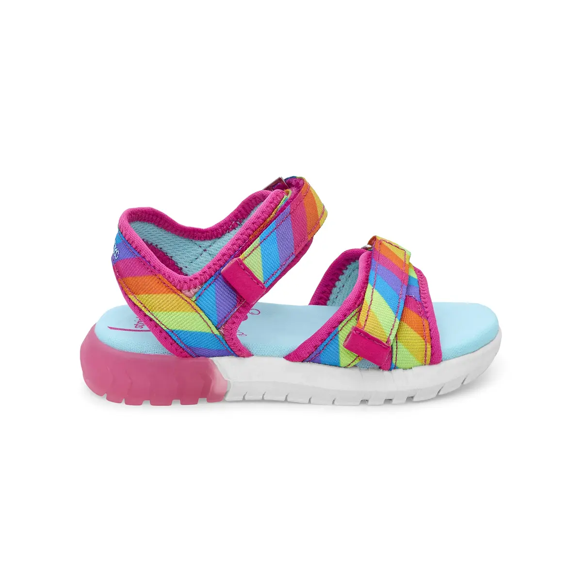 Stride Rite 360 Girls Sevita Light Up Sandal, Rainbow, 9 Toddler | Breathable, Washable Summer Shoe - view 6