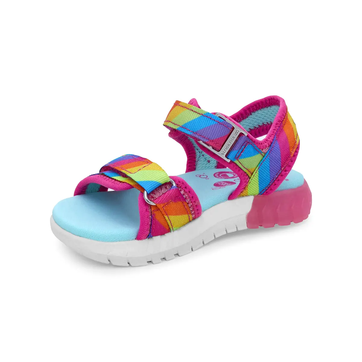 Stride Rite 360 Girls Sevita Light Up Sandal, Rainbow, 9 Toddler | Breathable, Washable Summer Shoe - view 10