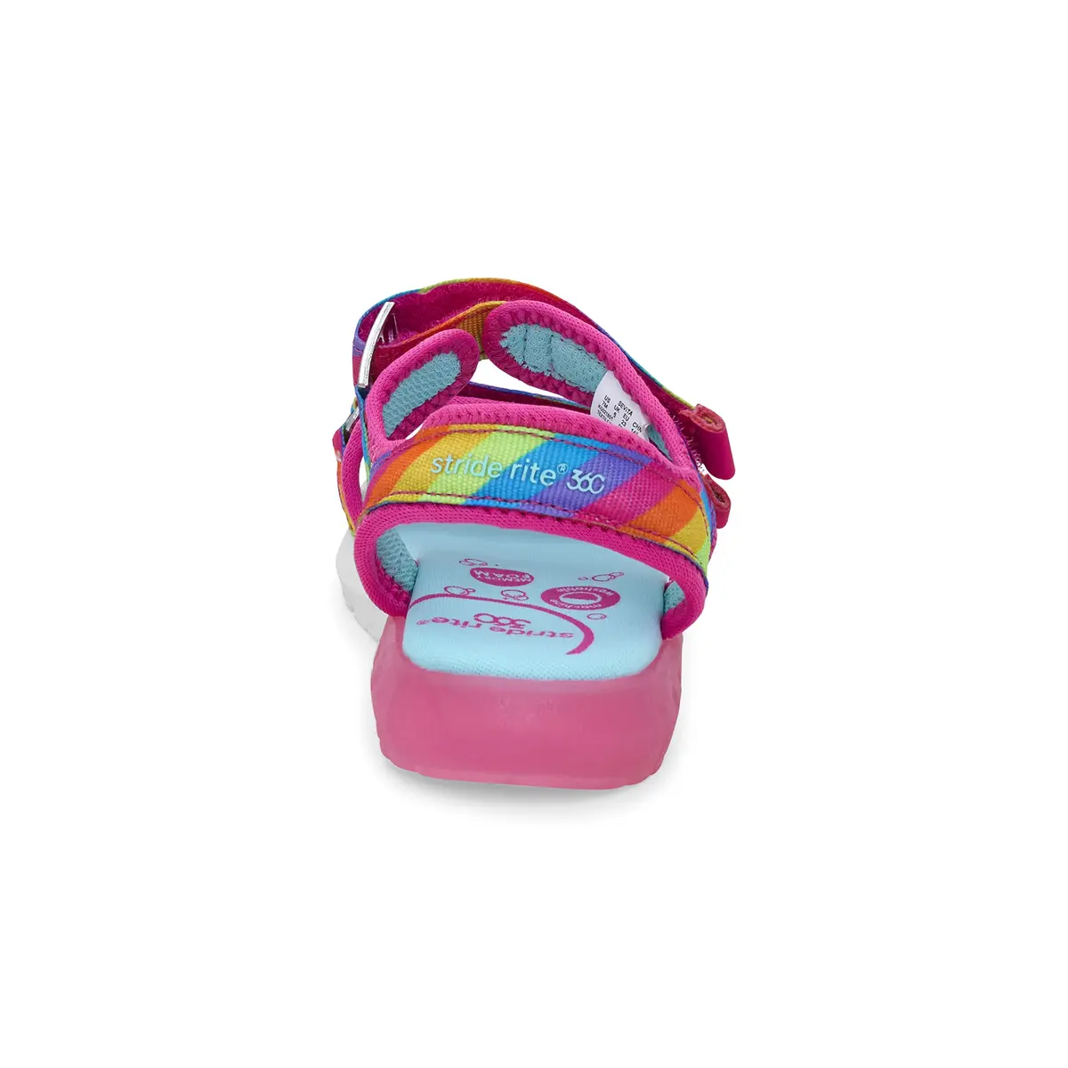 Stride Rite 360 Girls Sevita Light Up Sandal, Rainbow, 9 Toddler | Breathable, Washable Summer Shoe - view 2