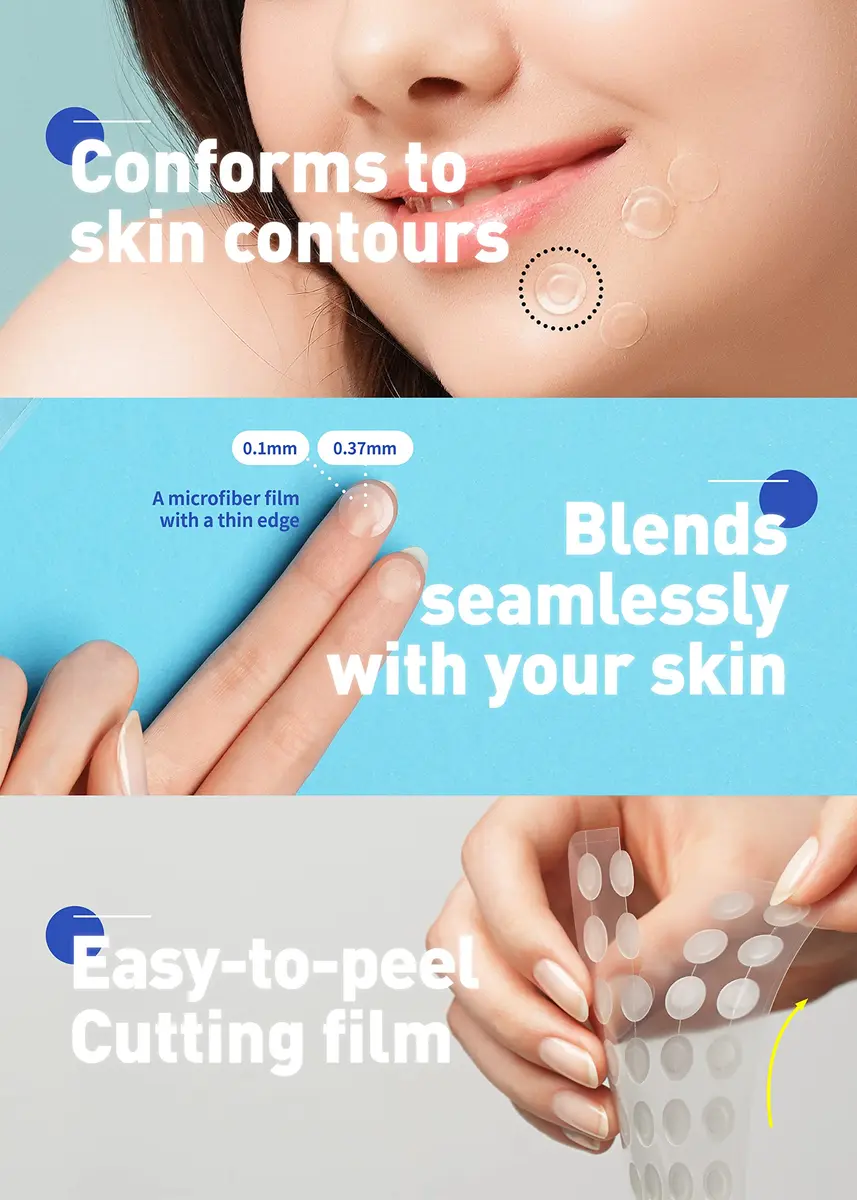 OLIVE YOUNG Hydrocolloid Spot Patch Big 81 Count | Acne & Pimple Treatment for All Skin Types - view 4