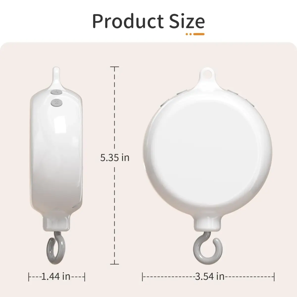 FEISIKE Crib Mobile Motor with 3 Modes & 35 Lullabies | Battery Operated, Auto-Off Timer - view 5