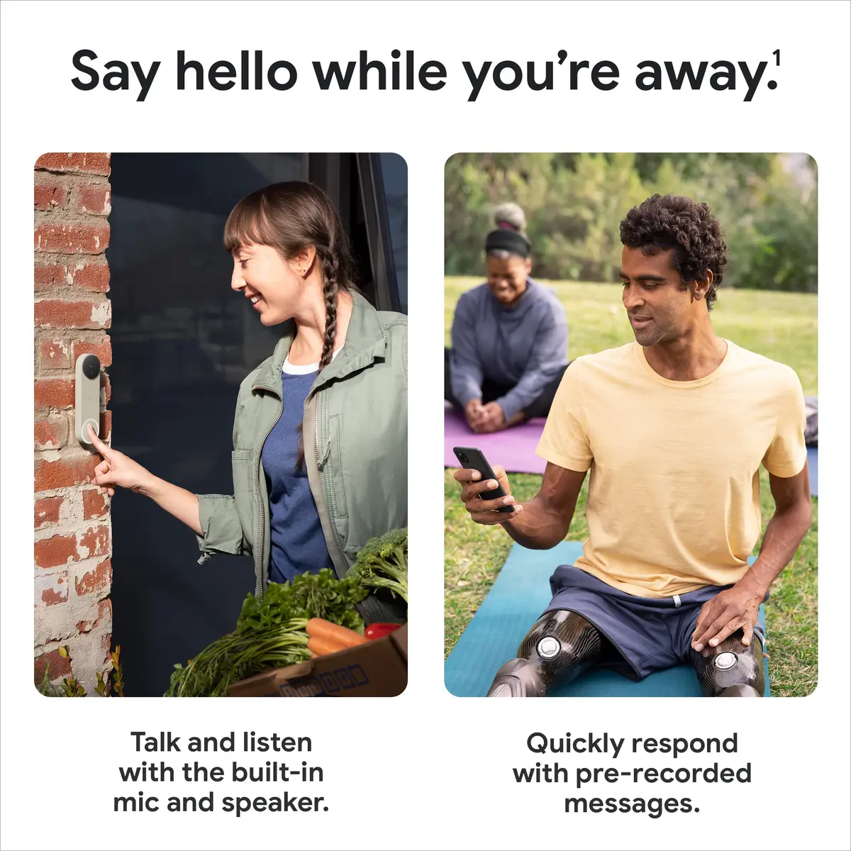 Google Nest Doorbell (Battery) - Ivy | Smart Video Doorbell with Night Vision & HDR - view 6