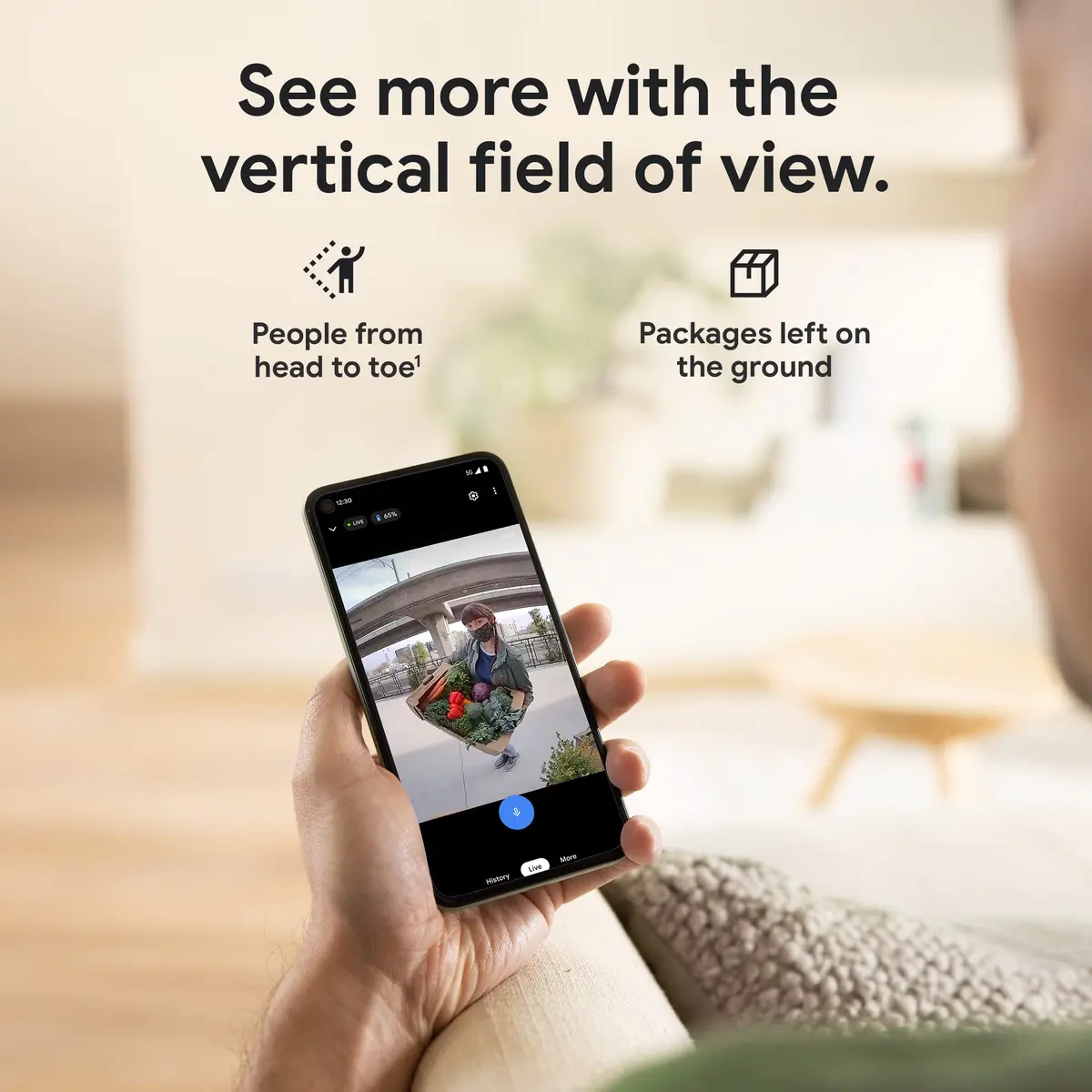 Google Nest Doorbell (Battery) - Ivy | Smart Video Doorbell with Night Vision & HDR - view 7
