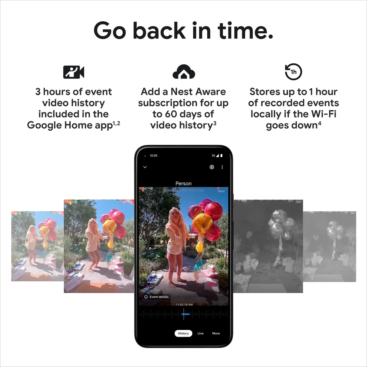 Google Nest Doorbell (Battery) - Ivy | Smart Video Doorbell with Night Vision & HDR - view 4
