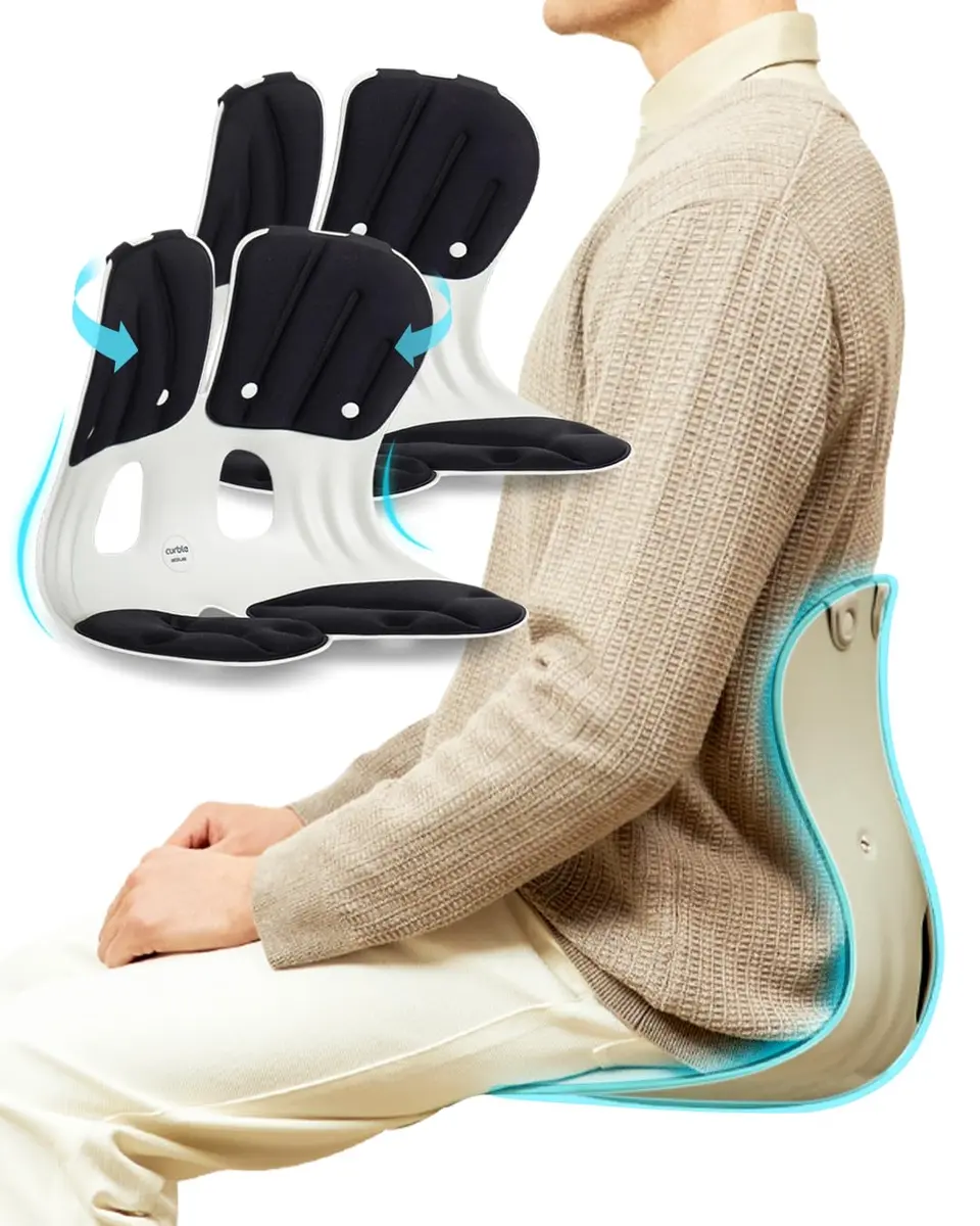 curble Grand 2 Pack– Extra Wide Ergonomic Seat Support | Sit Straighter Without Effort - main product image