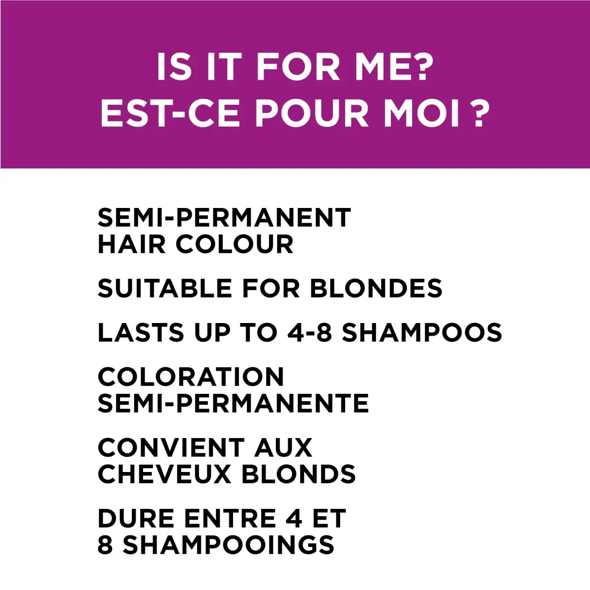 L'Oreal Paris Colorista Metallic Semi Permanent Hair Color Mask, Metallic Orchid Purple 118ml (4 Fl Oz) | Ammonia-Free Vegan Formula - view 6