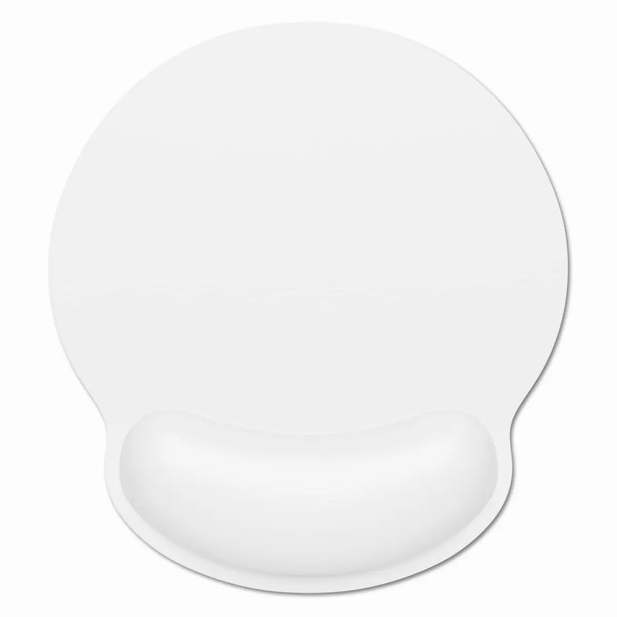 Dapesuom Ergonomic Mouse Pad with Wrist Support | Comfortable Memory Foam Wrist Rest for Pain Relief, Non-Slip Base, White - main product image