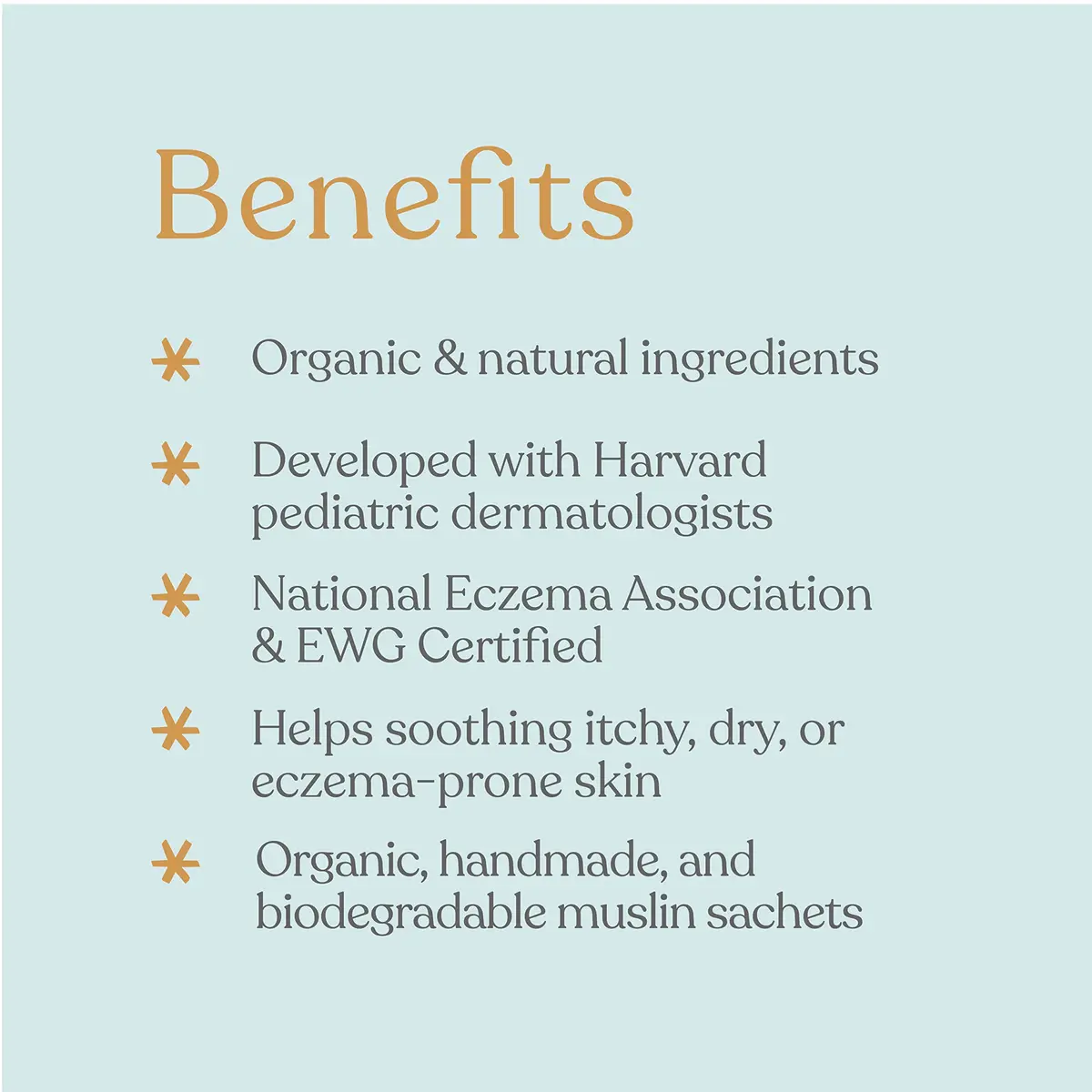 ELLAOLA Oatmeal Bath Soak for Babies & Kids - Fragrance-Free, 4 Bath Tea Soaks | Supports Dry, Itchy Skin - view 2