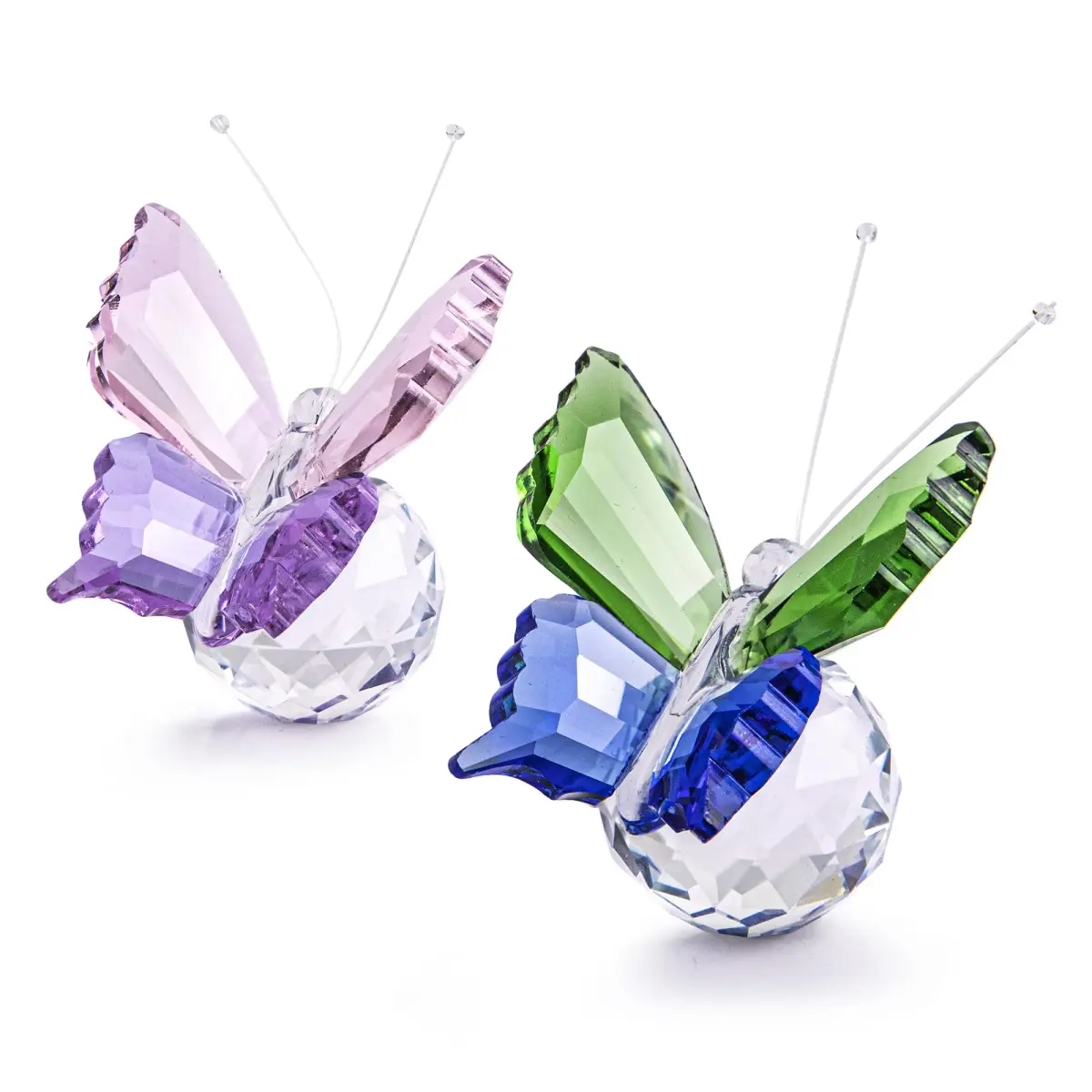 H&D HYALINE & DORA K9 Crystal Flying Butterfly Figurine Set 4.4cm (1.76in) | Handcrafted for Elegant Home Décor - main product image