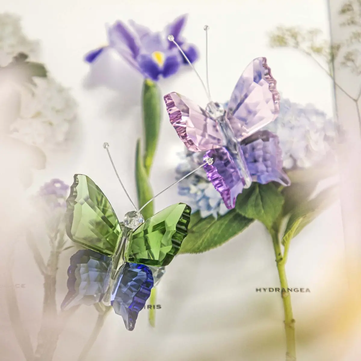 H&D HYALINE & DORA K9 Crystal Flying Butterfly Figurine Set 4.4cm (1.76in) | Handcrafted for Elegant Home Décor - view 7