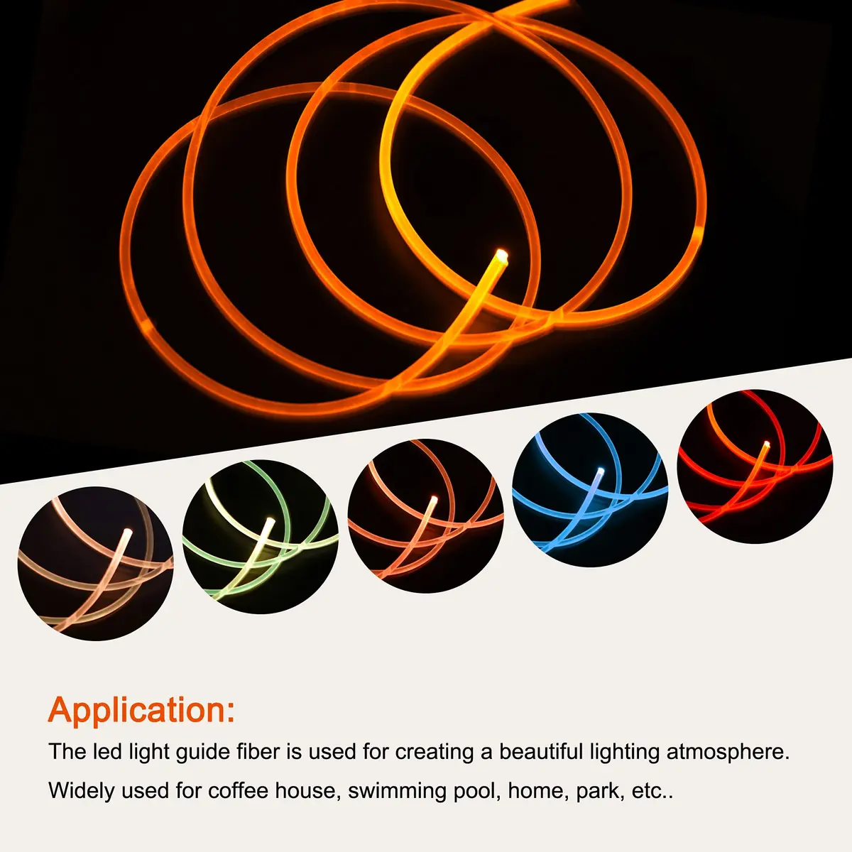 MECCANIXITY PMMA Side Glow Fiber Optic Cable 2mm x 1m | Creates Beautiful Lighting Atmosphere - view 5