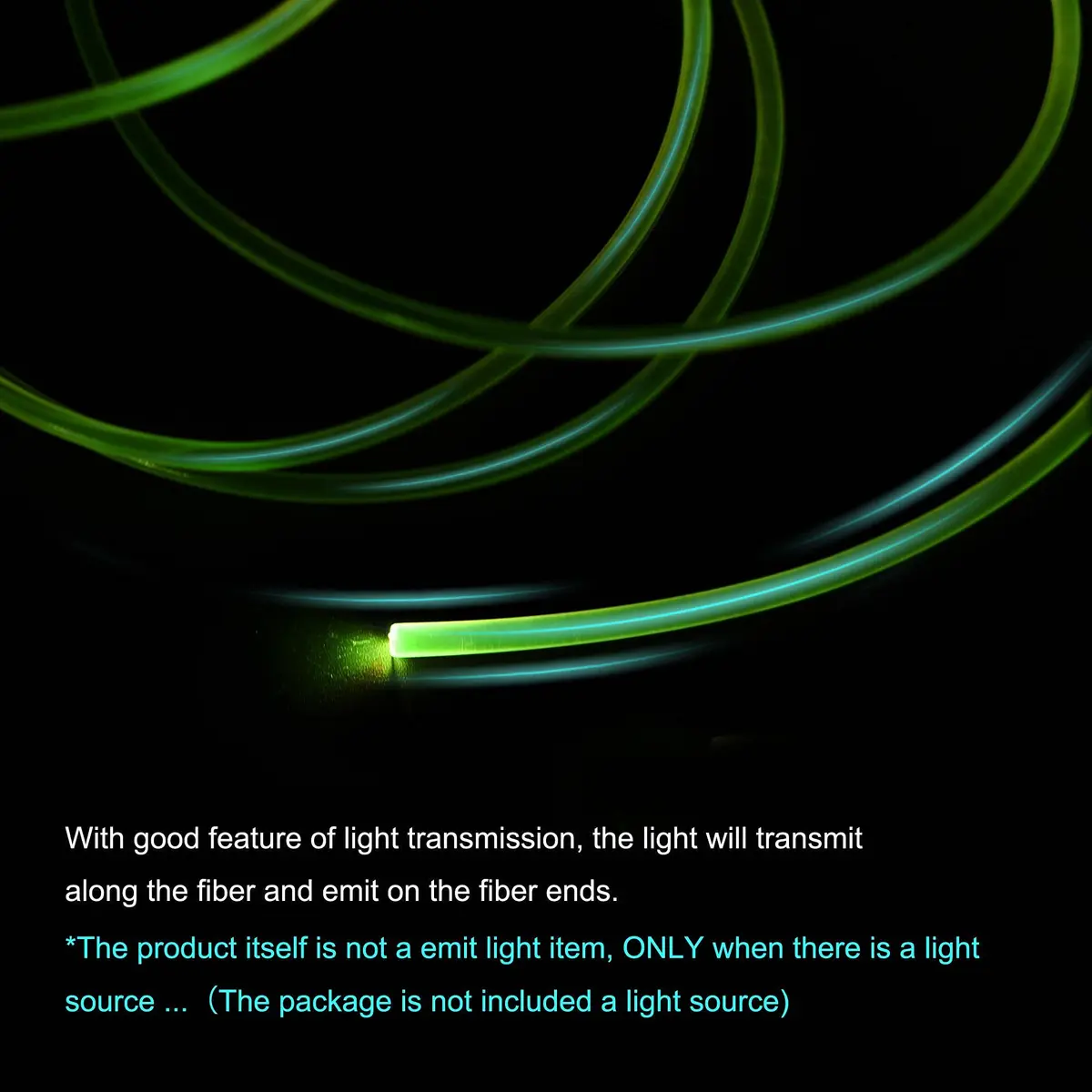 MECCANIXITY PMMA Side Glow Fiber Optic Cable 3mm 1M | Bright, Flexible Light Guide in Home & Hotel - view 4