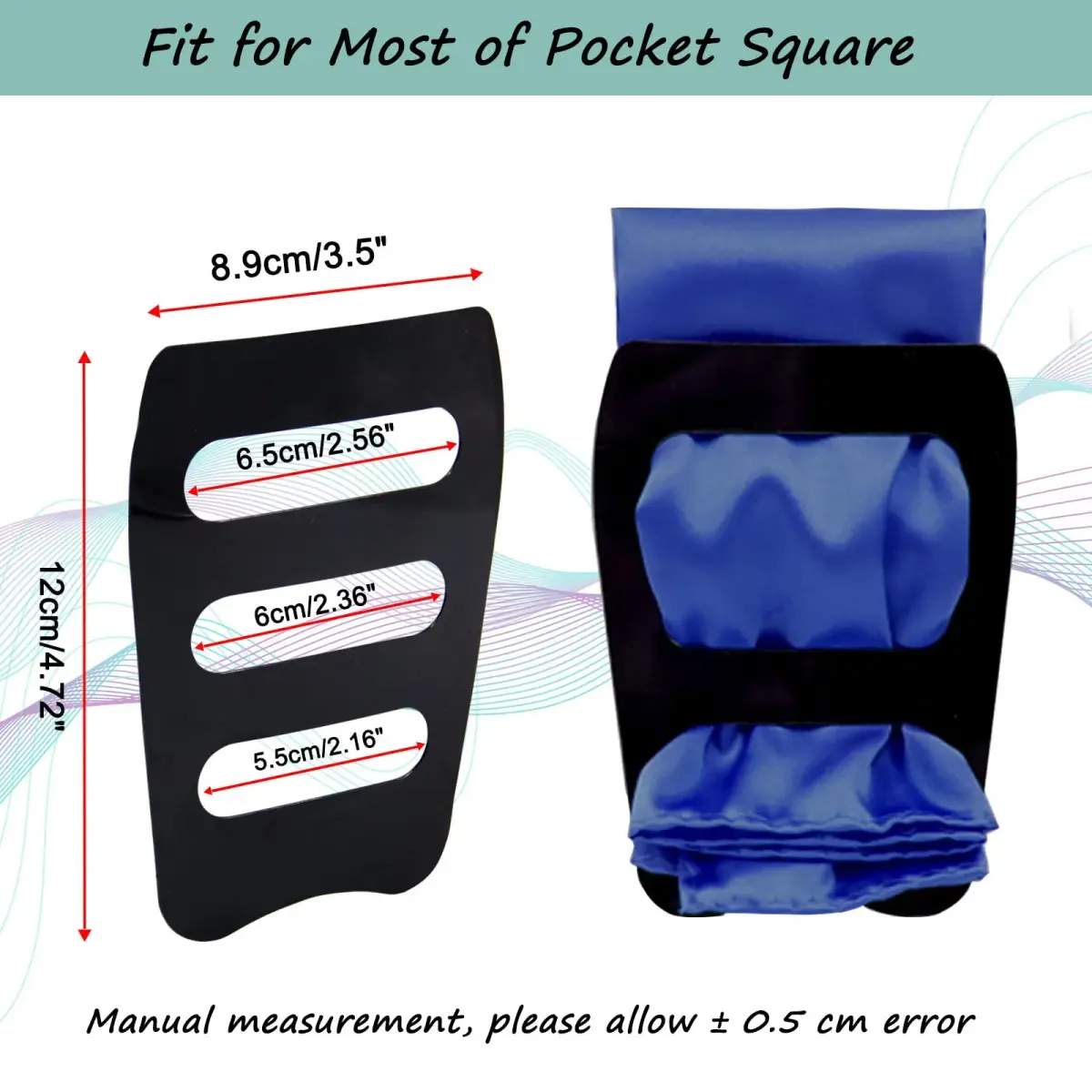 Luckyvestir Pocket Square Holder 8 Pack | Keeps Pocket Squares in Place All Day - view 4