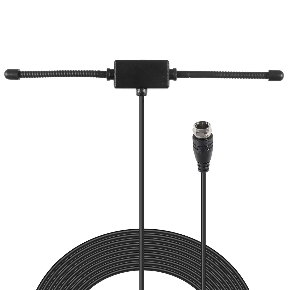 AEDIKO FM Radio Antenna Adhesive Mounting FM Dipole Antenna for Stereo Receiver Indoor Music System FM Radio Home Stereo Receiver AV Audio | 75 Ohm, 3M Cable - view 2