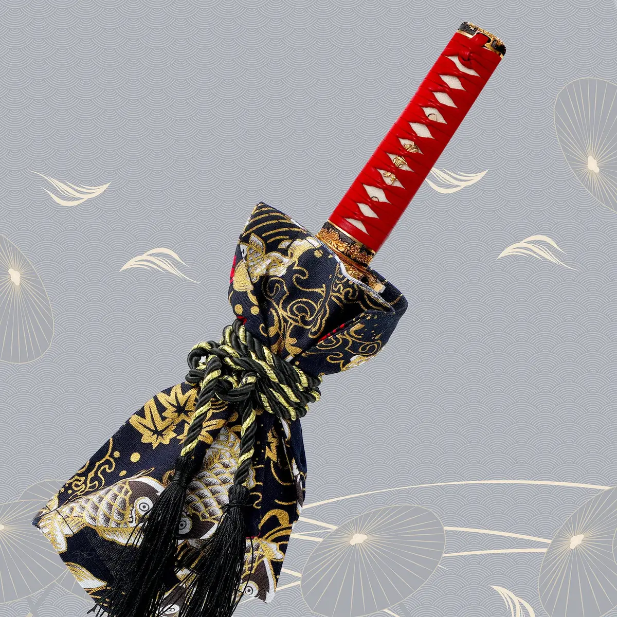Frienda Koi Fish JDM Ancient Japanese Antiquity Element Car Shift Knob Cover with Rope, 20cm (7.87 inch) | Universal Fit for Trucks - view 3