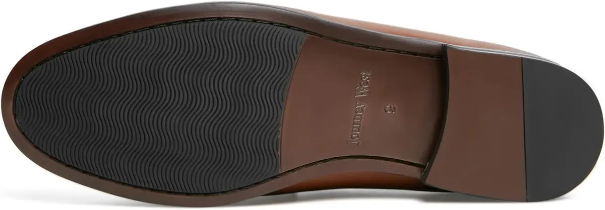 Journey West Mens Dress Shoes Slip on Penny Loafers Tan 12 | Classic Leather Formal Footwear - view 6