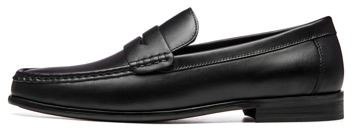 Journey West Mens Dress Shoes Slip on Penny Loafers Black US 9 | Classic Leather Formal Footwear - view 2