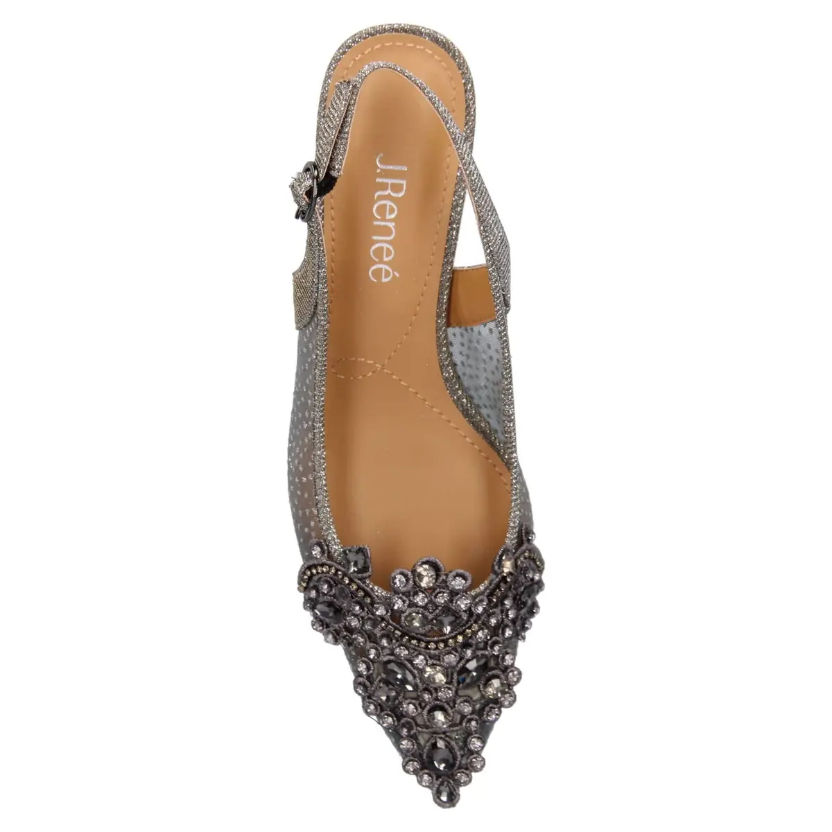 J.Reneé Strovanni Pump Shoe 13 US | Elegant Floral Mesh with Cushioned Comfort (120 chars) - view 5