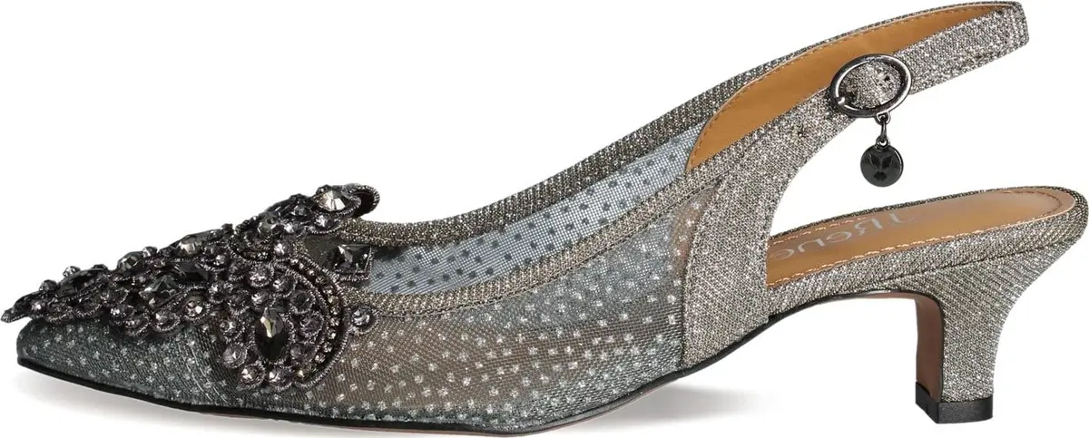 J.Reneé Strovanni Pump Shoe 13 US | Elegant Floral Mesh with Cushioned Comfort (120 chars) - view 3