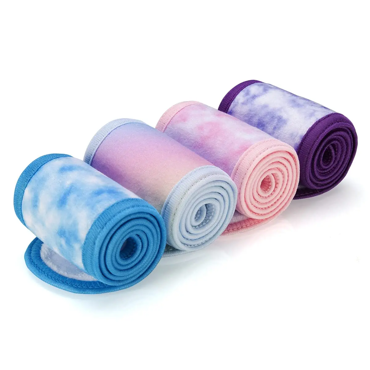 Denfany Soft Terry Cloth Spa Headband | Adjustable & Absorbent for Face Washing, Yoga, Makeup Removal - view 2