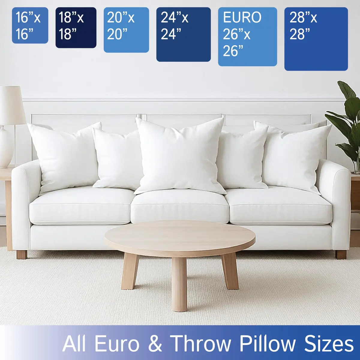Four Seasons Essentials Euro Size Pillow Protectors (Set of 2) 66x66 cm (26x26 Inch) | Waterproof Hypoallergenic Zippered Encasement - view 6