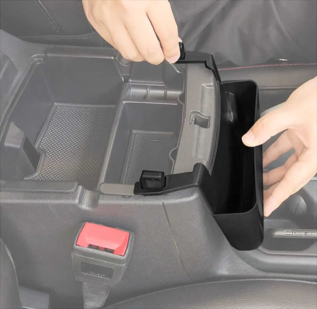 EDBETOS Center Console Hanging Box for Jeep Wrangler JL/JLU 2018-2026 Armrest Tray | Additional Storage for Phones, Cards, Keys - main product image