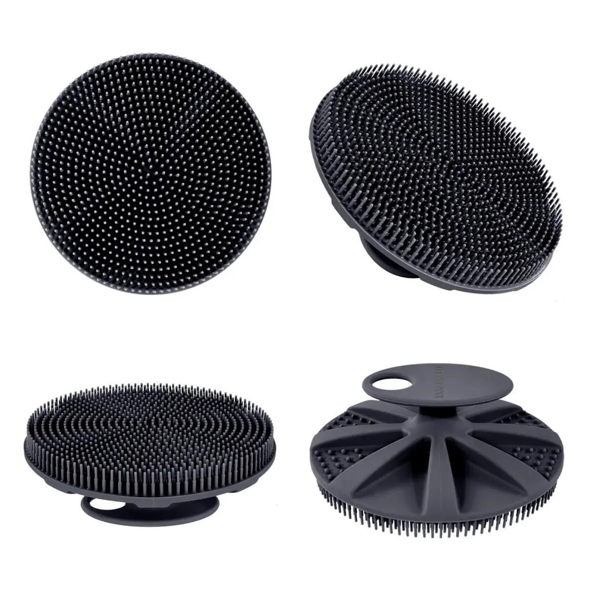 INNERNEED Food-Grade Soft Silicone Body Scrubber Shower Brush Black | Gentle Exfoliation for All Skin Types - view 8