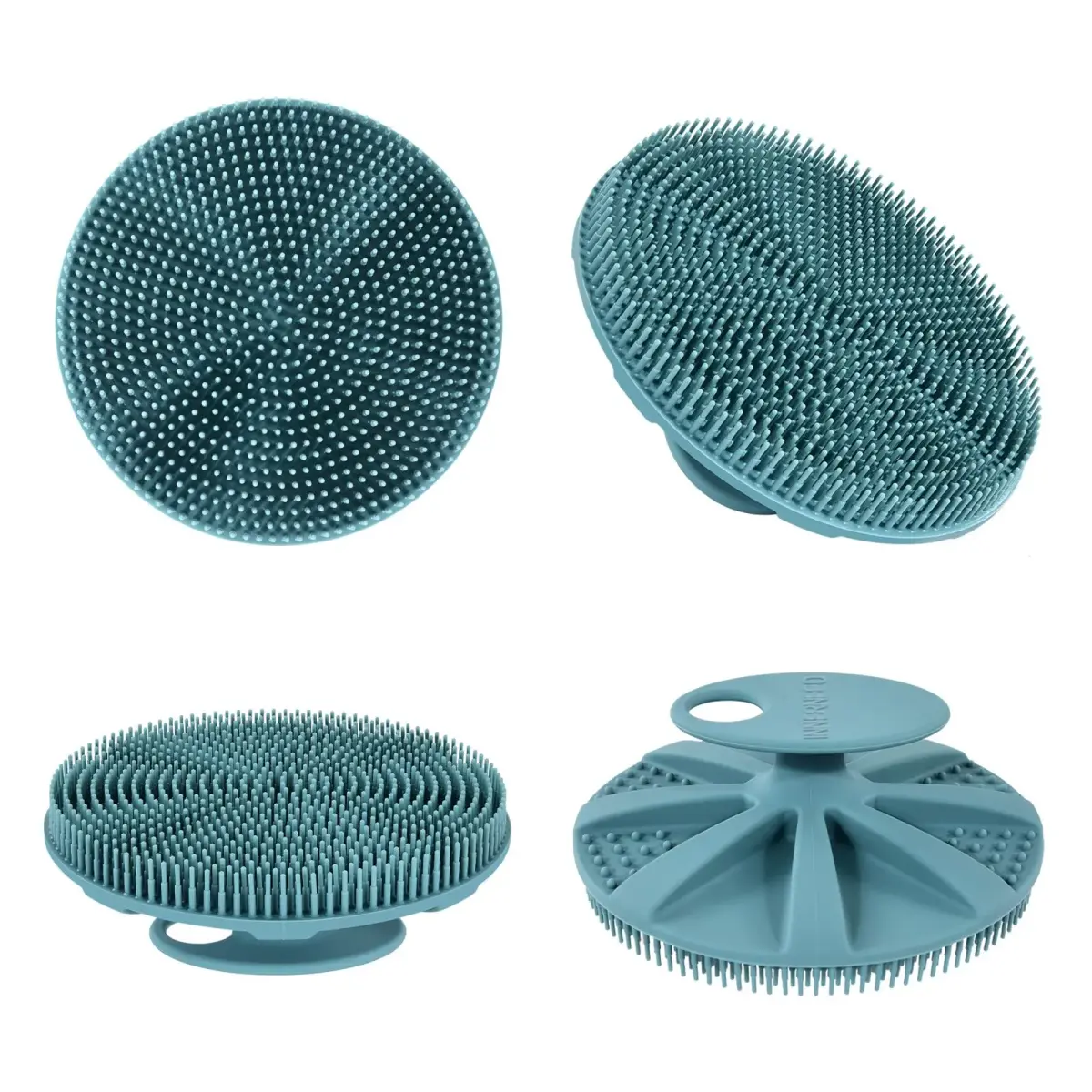 INNERNEED Food-Grade Silicone Body Scrubber Shower Brush, Dark Green | Gentle Exfoliation for All Skin Types - view 7