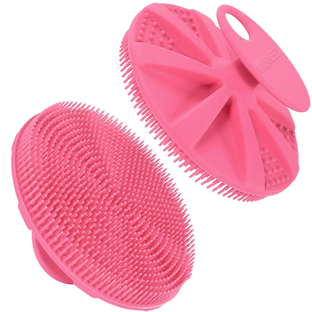 INNERNEED Soft Silicone Body Scrubber Shower Brush Pink | Gentle Exfoliation for All Skin Types - main product image