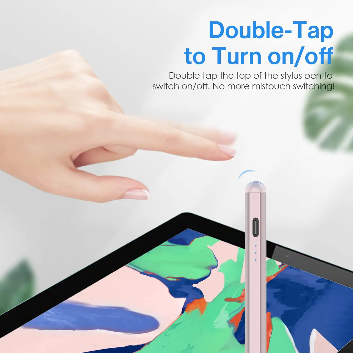 GFOX Input Pen for iPad 2018-2022 | Precise, Magnetic, Palm Rejection, Rosegold - view 3