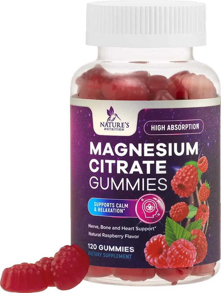 Nature's Nutrition Magnesium Citrate Gummies | 120 Count (453 g) - main product image