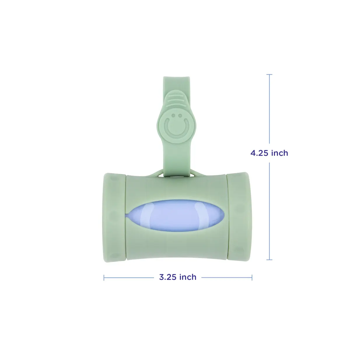 Ubbi Retractable Bag Dispenser for Diaper Bag, Sage | Portable & Stylish Organizer with Lavender Bags - view 2