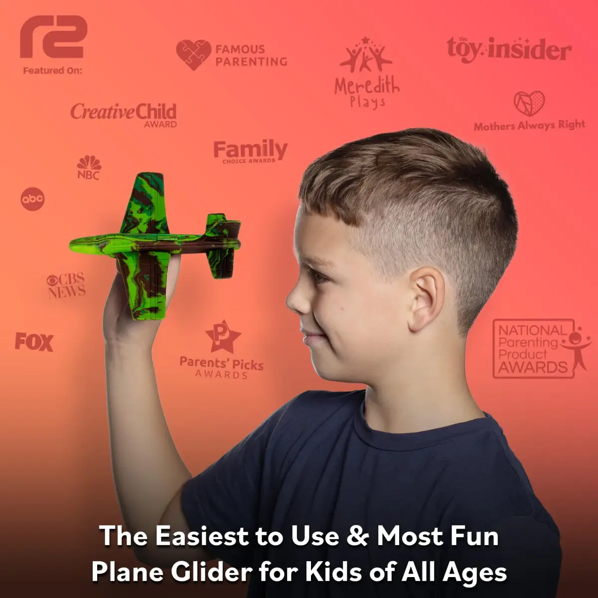 Refresh Sports Foam Airplane Toy Glider Plane Camo | EVA Foam, Flies Up to 100 FT, Safe for Indoor/Outdoor Play - view 2