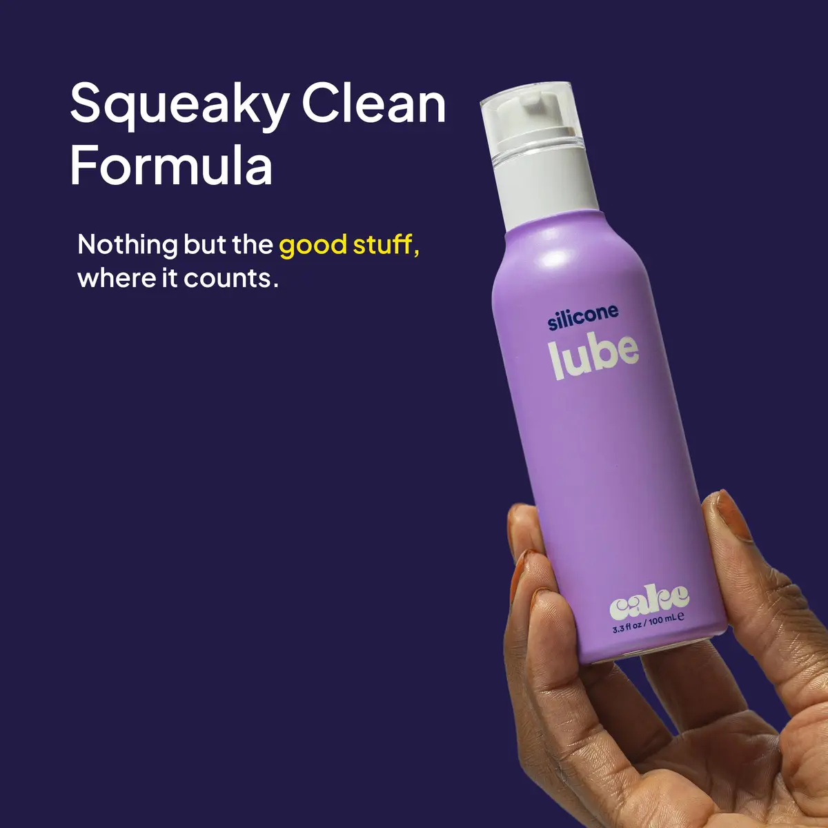 Cake Silicone-Based Personal Lubricant 3.3 fl oz | Ultra-Slippery, Water-Resistant, Made in USA - view 3