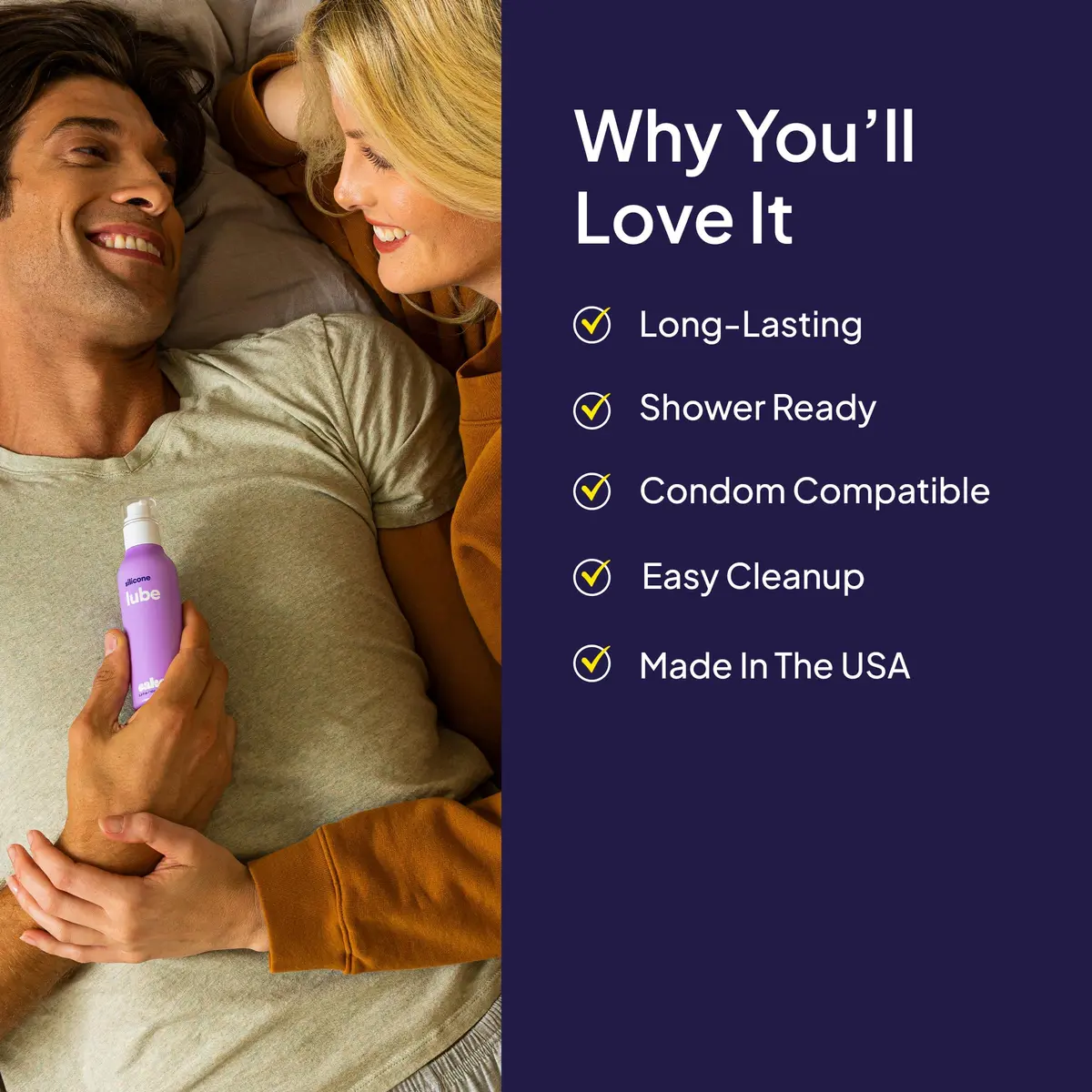 Cake Silicone-Based Personal Lubricant 3.3 fl oz | Ultra-Slippery, Water-Resistant, Made in USA - view 4