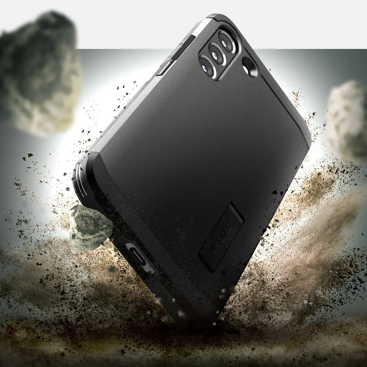 Spigen Tough Armor Designed for Galaxy S22 Case (2022) - Black | Dual Protection & MIL-STD 810G - view 3