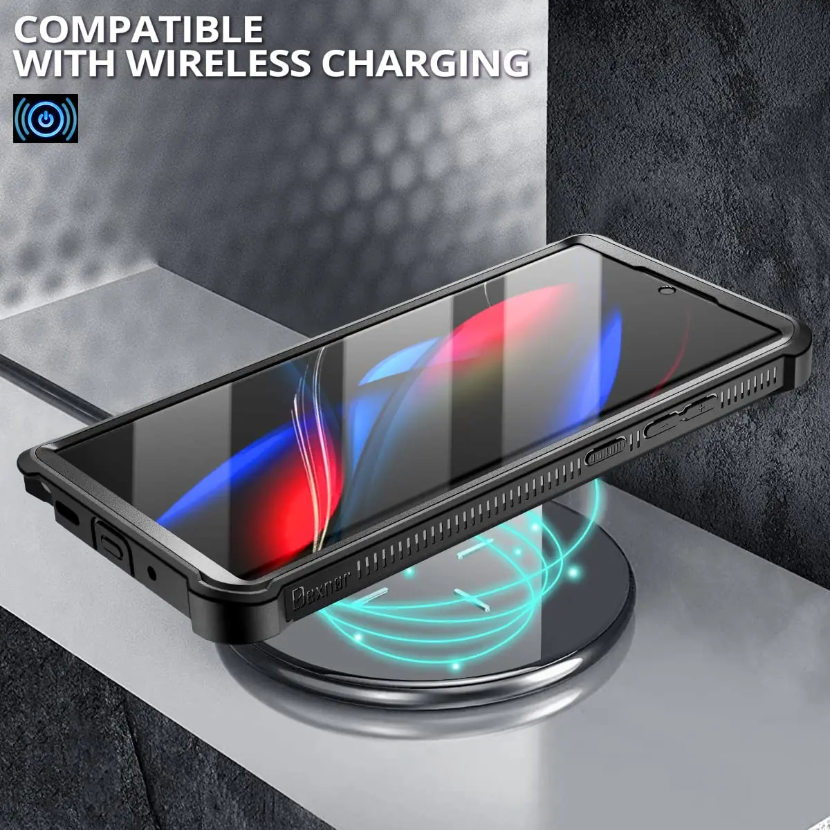 Dexnor Galaxy Note 20 Ultra 5G Case | Built-in Screen Protector & Kickstand | Heavy Duty Shockproof Black - view 6