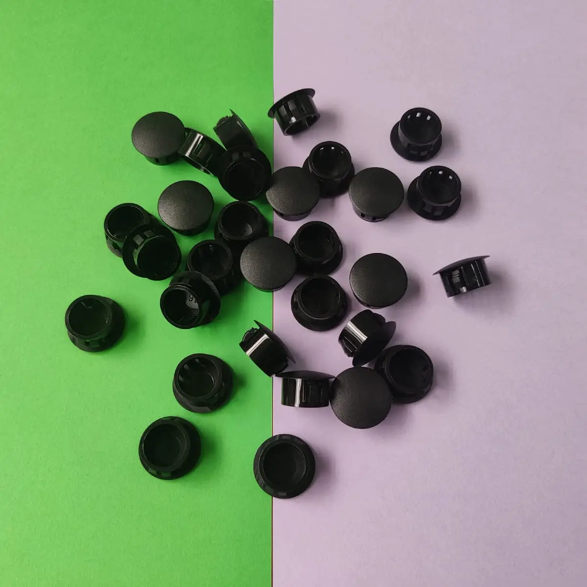 ZYYC Black Hole Plugs 16mm (5/8 Inch) Plastic Hole Plugs, 30 Pcs | For Furniture Cabinet Insert End Caps - view 6